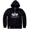 Alpha Basic Zip Hoody, fekete